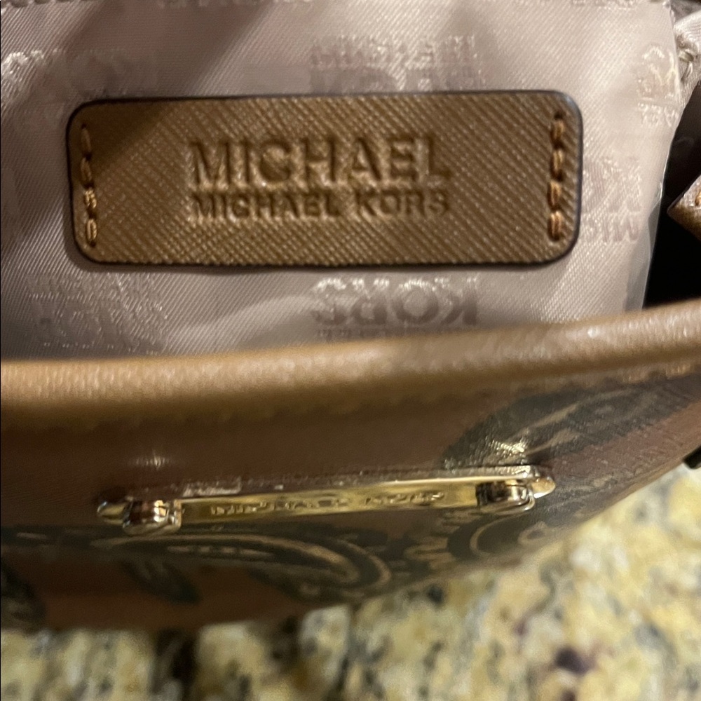 Michael Kors Brown Paisley Tote Bag - Picture 6 of 6